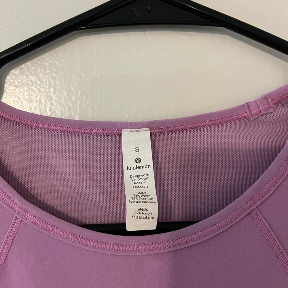 lululemon athletica Purple Lavender Performance Tank - Picture 3 of 3